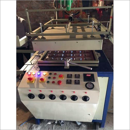 Semi Automatic Thermocol Bowl Making Machine - Steel 1500x1000x1200mm 3Kw Power | High Output Easy Operation Durable Design Low Maintenance Efficient Heating Precise Molding