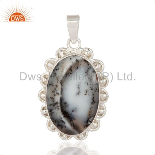 Opal Gemstone Designer Silver Pendant