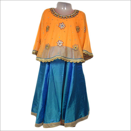 Girl Cape Style Lehenga Choli