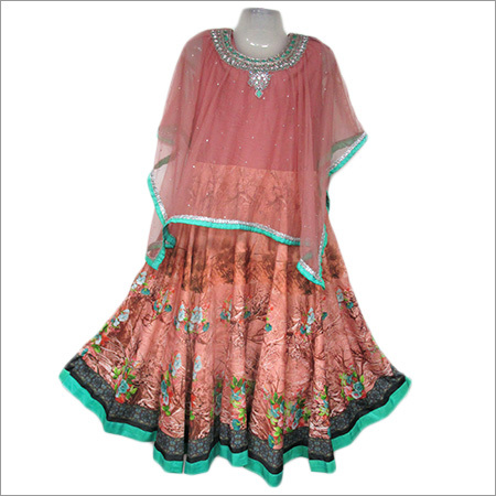 Girls Cape With Lehenga Choli