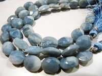 Blue Opal Oval Faceted Beads