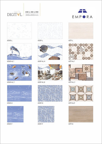 Ceramic Bathroom Wall Tiles Glossy Series