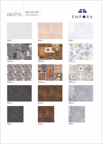 Ceramic Bathroom Wall Tiles 30 X 45