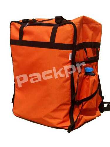 Black Packpr Polyester Grocery Delivery Bag