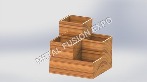 Four Chamber Wooden Box