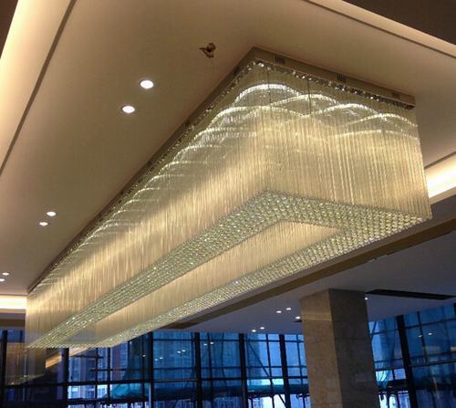 Sqare Crystal Chandelier
