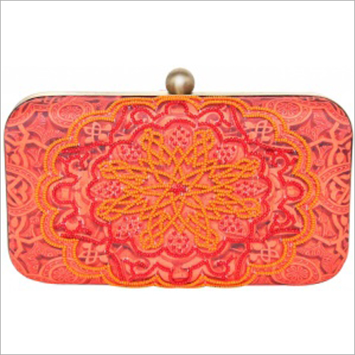 Arabesque Orange Clutch