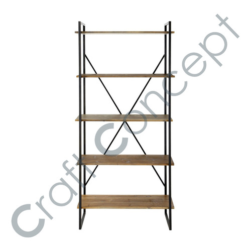 Wood & Iron Shelf No Assembly Required