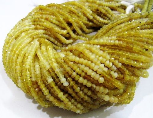 Stone Yellow Opal Gemstone Strands