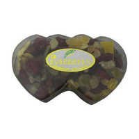 Double Heart Shape Box - Transparent Plastic, 120mm X 70mm, Soft Texture | Ideal For Decorative Storage And Gift Packaging