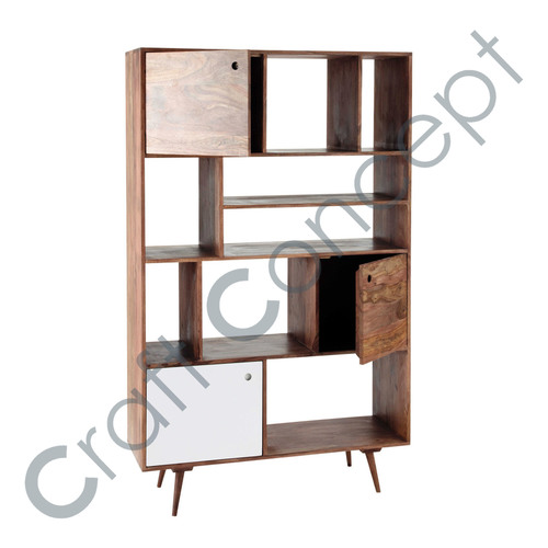 Vintage Sheesham Wood Shelf No Assembly Required