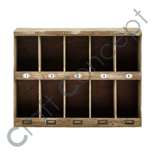 Solid Mango Wooden Shelf No Assembly Required