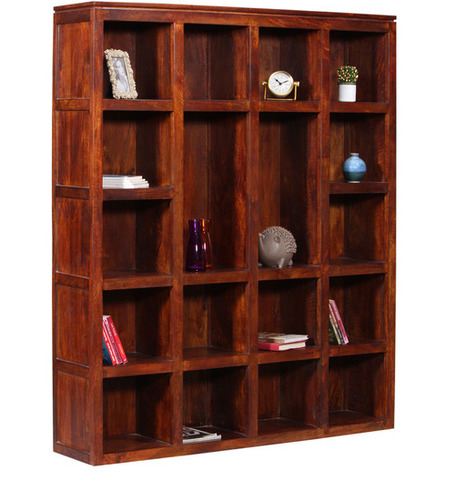 Wood Hollydale Bookcase Mahogany Finish