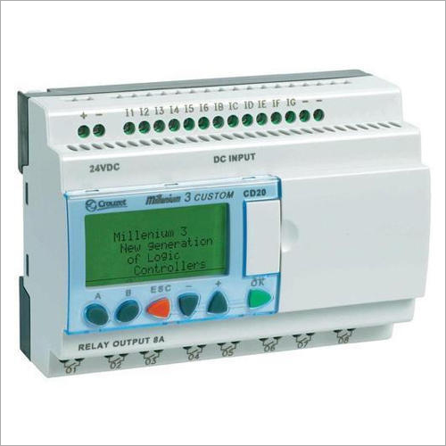 Crouzet PLC 55 I - Plastic, Metal, 24V DC, 8A Relay Output | Modular Design, User-Friendly, 256 I/O Points, Automation Ideal