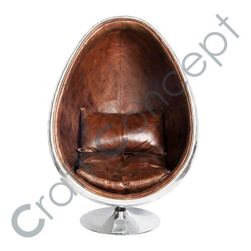 Brown Leather Arm Chair No Assembly Required