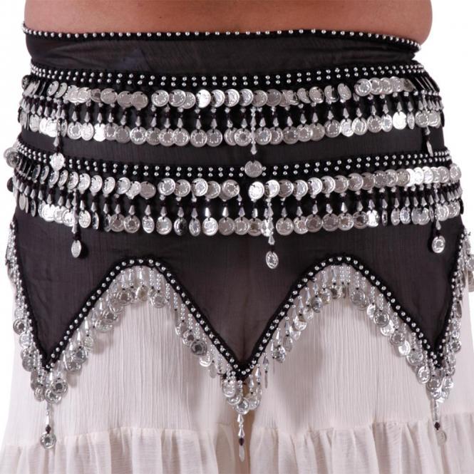 Belly Dance Hip Scarf Orange Colour