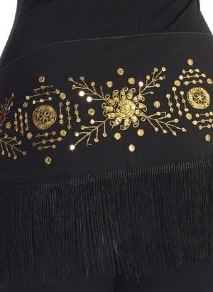 Belly Dance Hip Scarf Green Colour