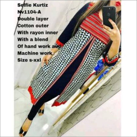 Ladies Slit Cut Cotton Kurti