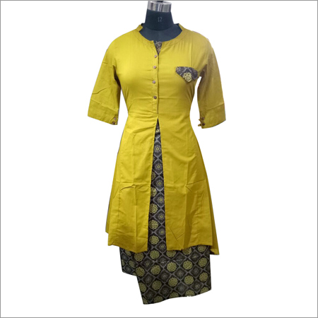 Ladies Designer Slit Cut Cotton Kurti