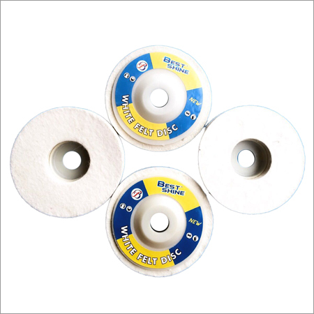 White Felt Disc Set