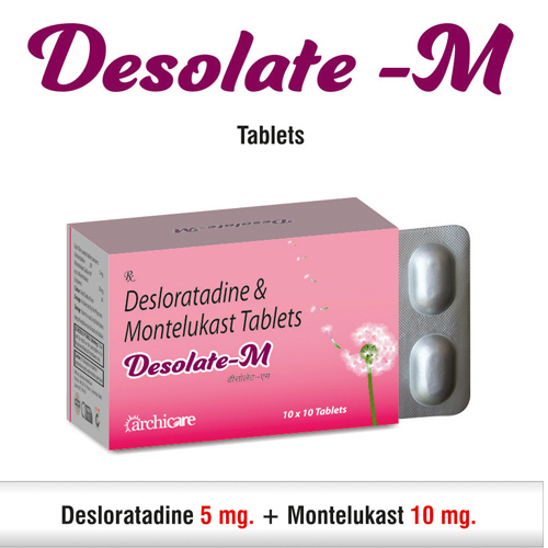 Desloratadine 5 mg. + Montelukast 10 mg.