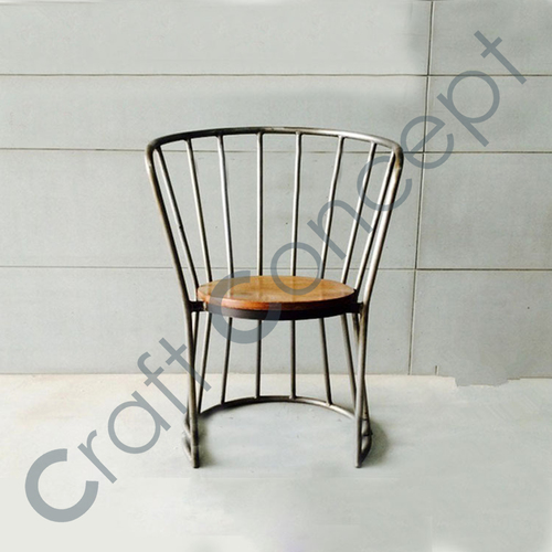 Around Metal Arm Chair No Assembly Required