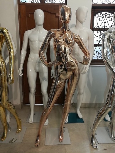 Rose Gold Chrome Female Mannequins