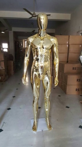 Golden Chrome Male Mannequins