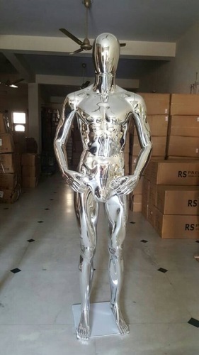 Silver Chrome Male Mannequin