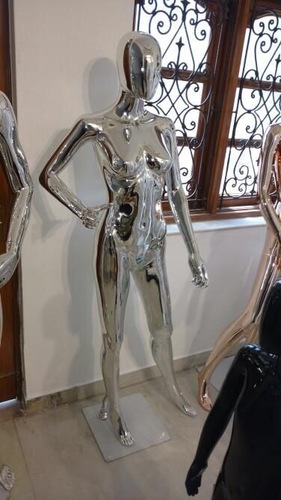 Silver Chrome Female Mannequins