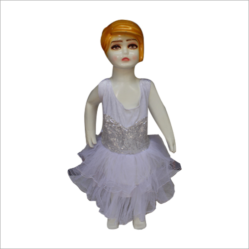 Girl White Designer Frock