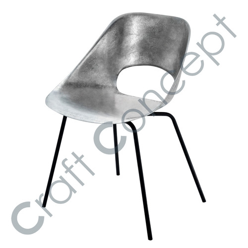 Vintage Metal Chair - Reinforced Iron & Steel, Compact Design - Modern Aesthetic, No Assembly Required, Eco-Friendly Indoor Furniture