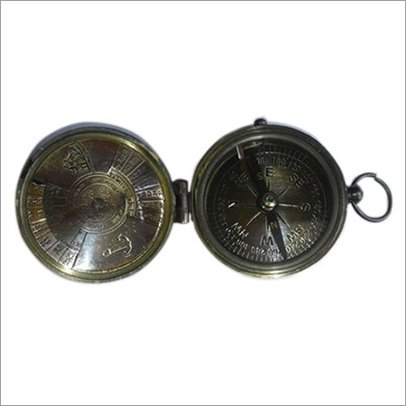 Calendar Compass - High Grade Metal, 50.8 x 50.8 x 15.24 mm | Antique Decorative Item for Home, Office, and Gift