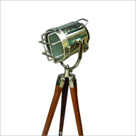 Wooden Tripod Floor Lamp