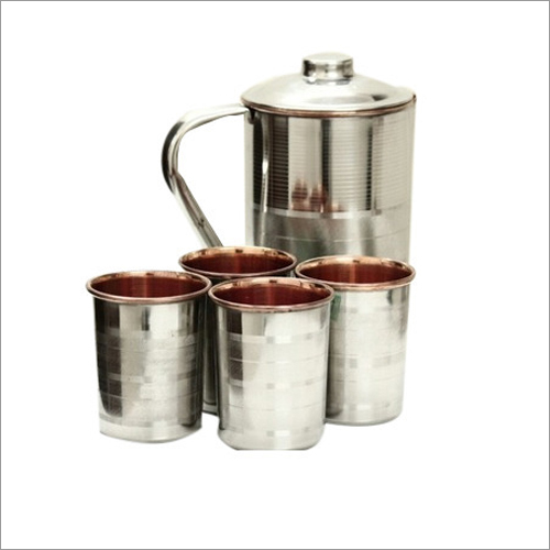 Copper Steel Jug Set