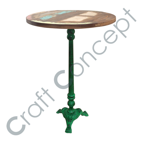 Reclaim Top Coffee Table - Solid Wood and Iron | Eco-Friendly, No Assembly Required, Handcrafted Vintage Industrial Design