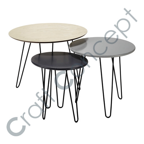 Set Of 3 Pull Out Coffee Table No Assembly Required