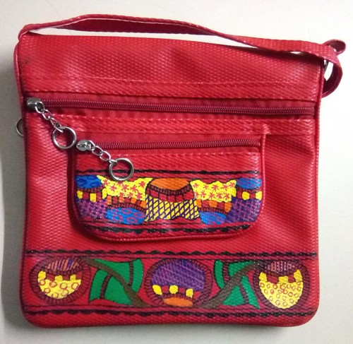 Birds Mithila Painting Purse