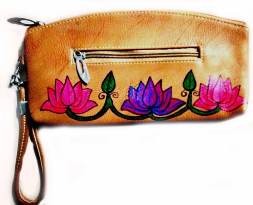 Birds Mithila Painting Purse