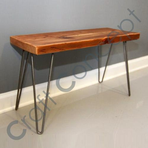 Wooden Top Side Table No Assembly Required