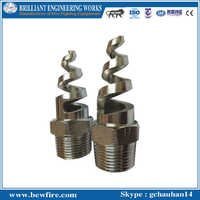 Spiral Jet Nozzle - Stainless Steel, 1/4" To 1" Bspt & Npt, Silver Color, 200-500 Grams, Pressure 7-10 Bar, 1-year Warranty | Applications: Transformer Cooling, Dust Suppression, Scrubber, Cleaning