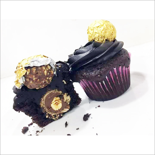 Hard Centered Ferrero Rocher Cupcakes