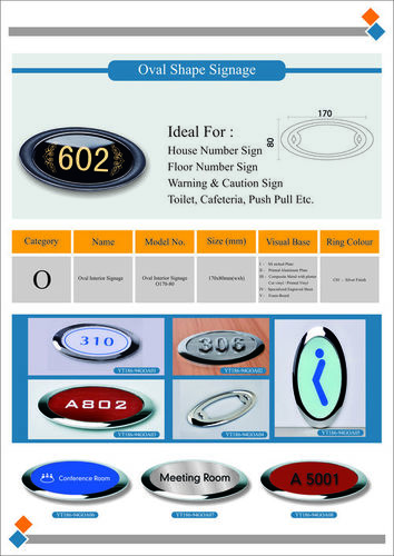 Oval Shape Signage