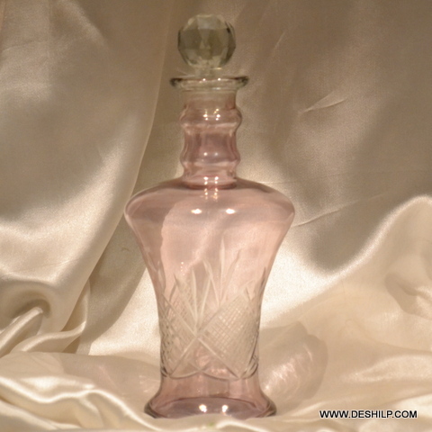 Pink Glass Perfume Bottle And Decanter, Reed Diffuser,Decorative Perfum