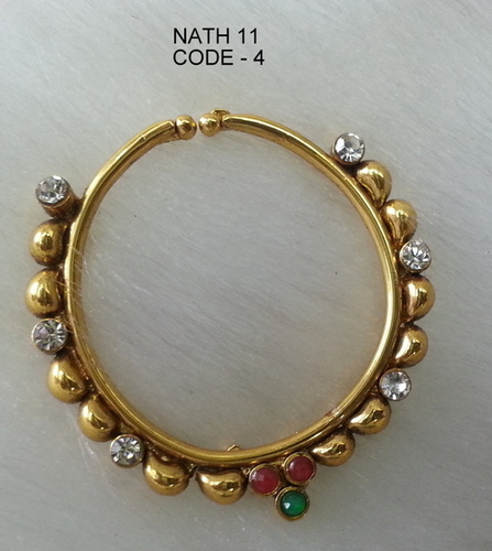 Copper Alloy Nath Nose Ring