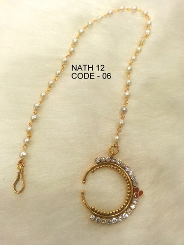 Copper Alloy Nath Nose Ring