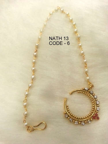 Copper Alloy Nath Nose Ring