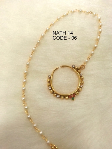 Copper Alloy Nath Nose Ring