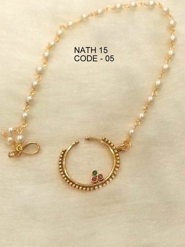Copper Alloy Nath Nose Ring