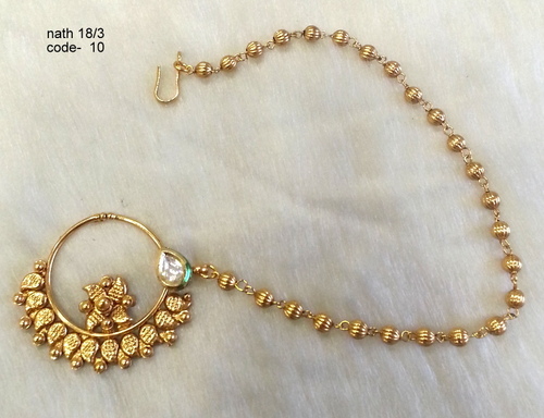 Copper Alloy Nath Nose Ring